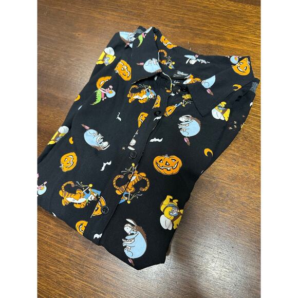 Disney Winnie The Pooh Halloween Women Large Button Her Universe All Over Print - Picture 7 of 12